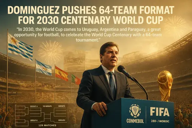 Dominguez Pushes 64-Team Format for 2030 Centenary World Cup