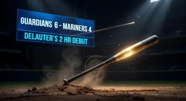 Guardians rookie DeLauter hits two home runs in regular-season debut in 6-4 win over Mariners